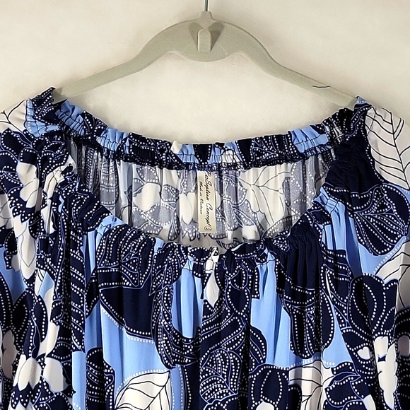 Perceptions Concept Floral Pullover Top Size XL - Picture 3 of 6